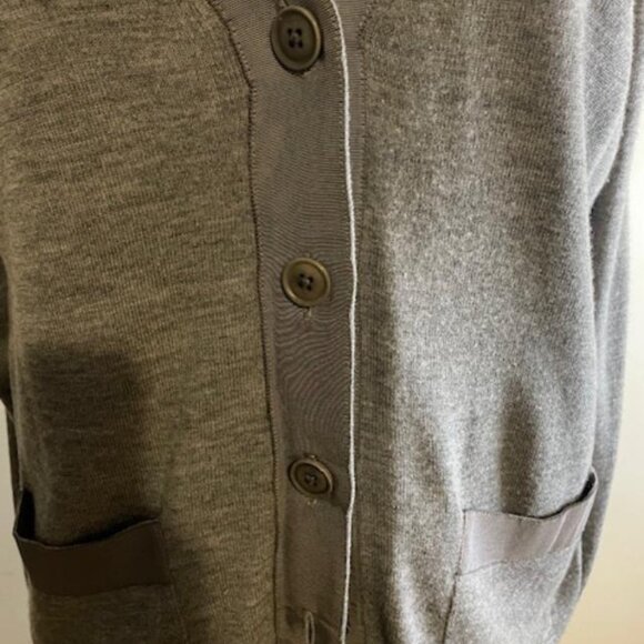 CARDIGAN -Banana Republic - Grey- Medium - Picture 2 of 4